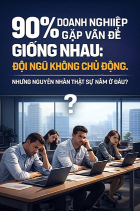 90% doanh nghiệp gặp vấn đề giống nhau: đội ngũ không chủ động. Nhưng nguyên nhân thật sự nằm ở đâu?